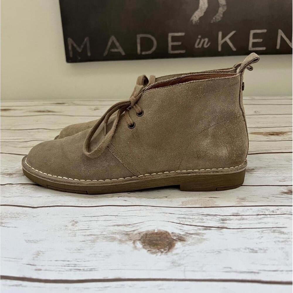 206 Collective Pine Chukka Desert‎ Boots Taupe Suede Lace Up Mens 10D